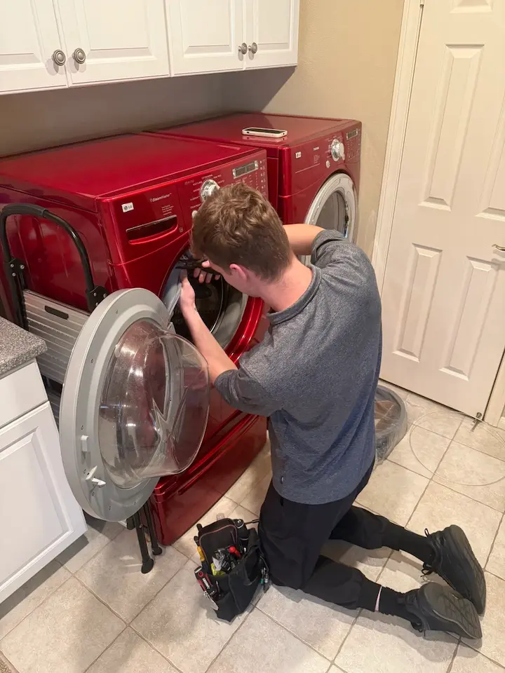 Washer repair background