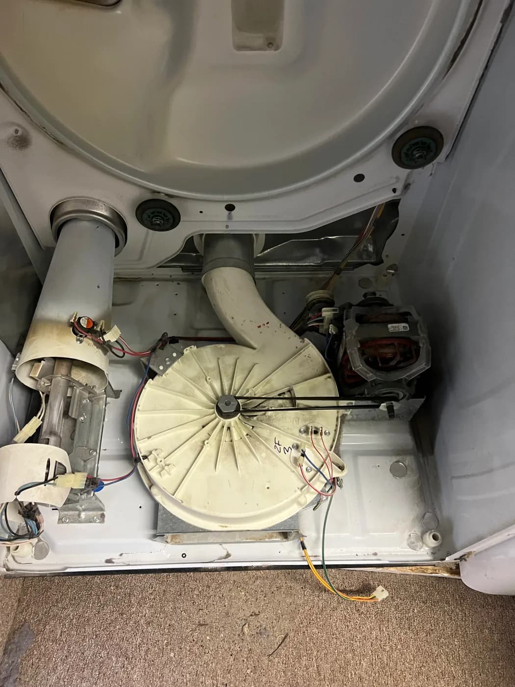 Maytag dryer after repair.