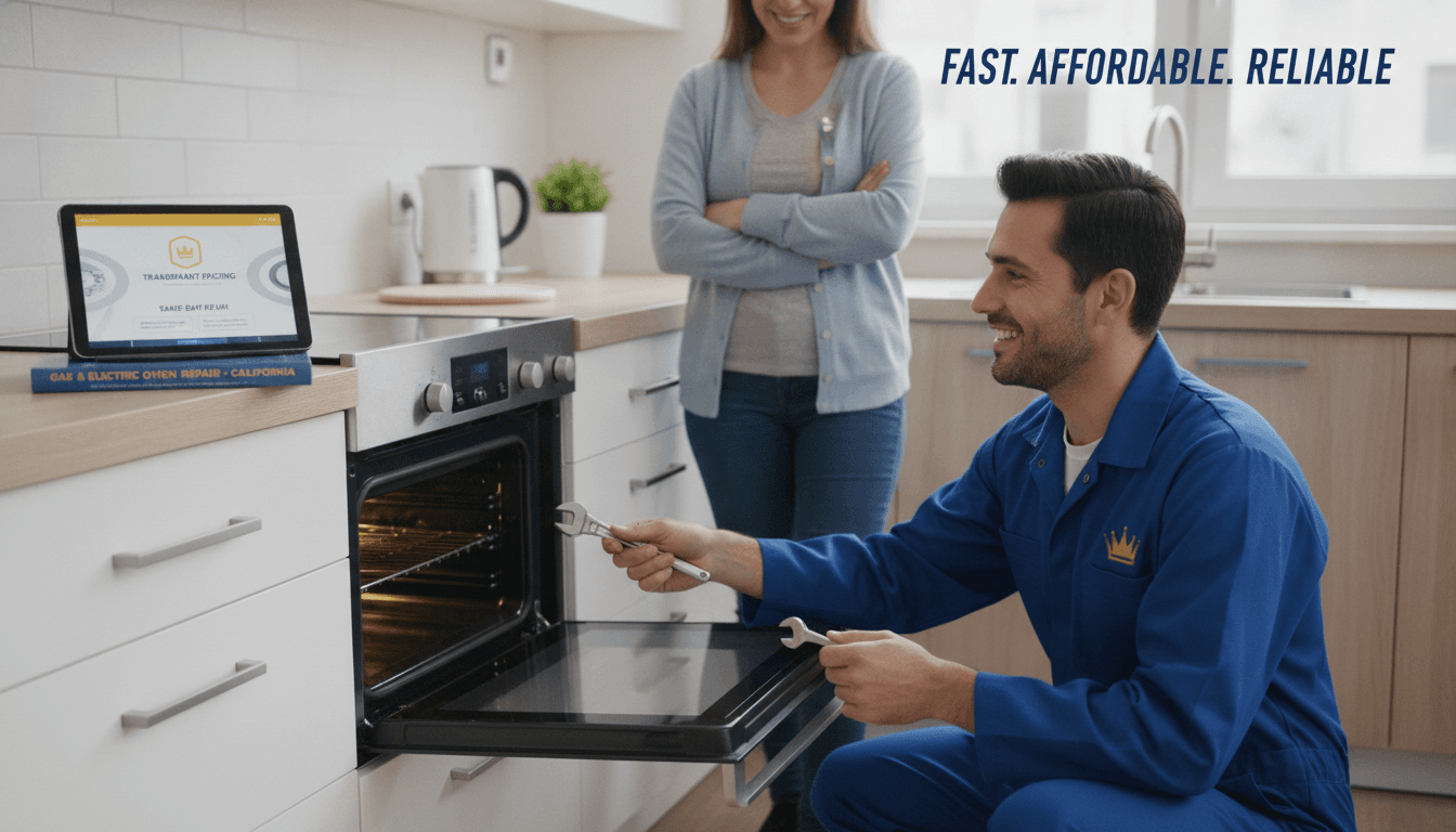 Affordable Gas and Electric Oven Repair Near Me in California