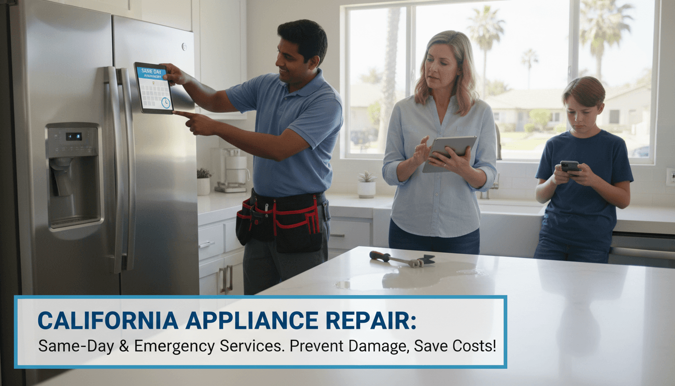 Best Time to Schedule Appliance Repair | California Same-Day Service