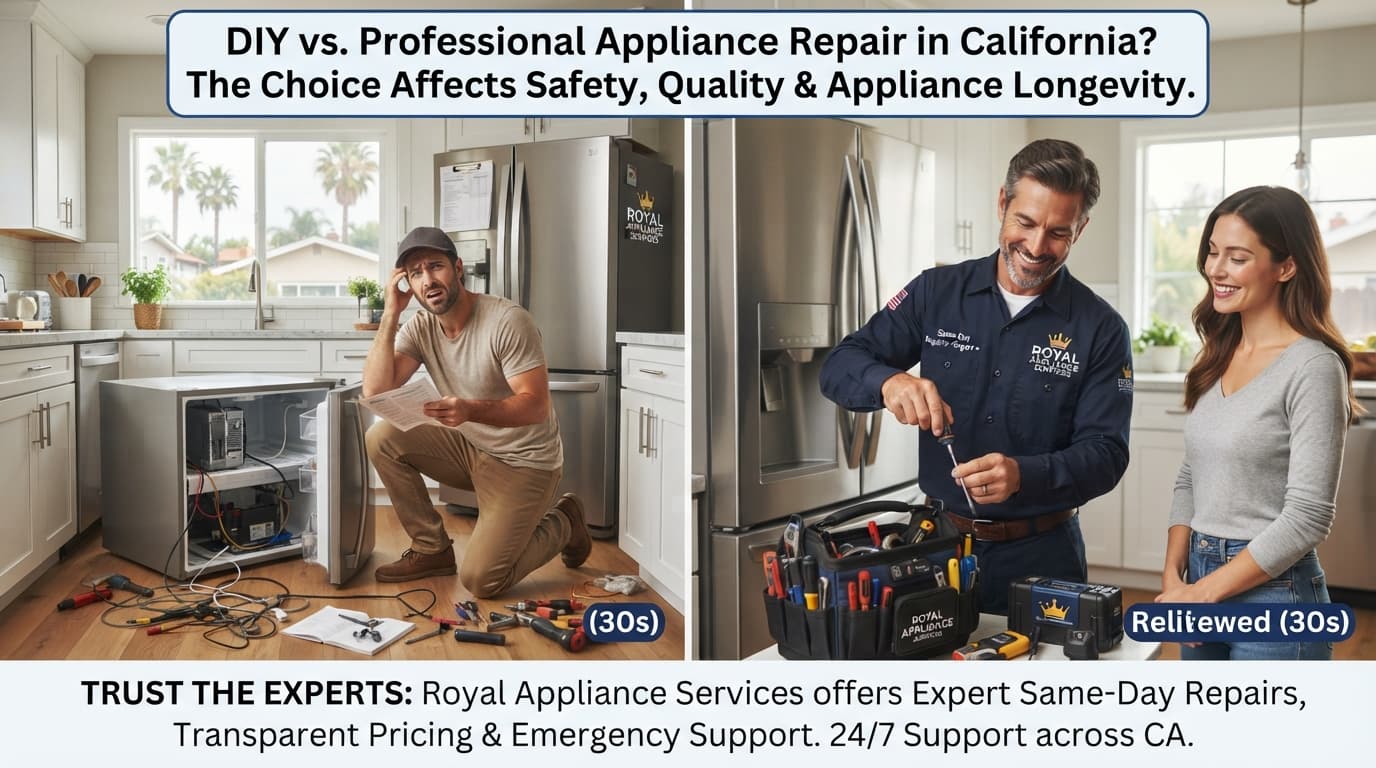 DIY vs Professional Home Appliance Repair Service: What California Homeowners Should Know