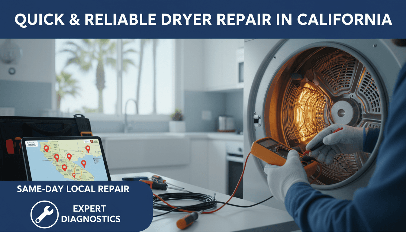 Dryer Not Heating: Local Appliance Repair Service Diagnostic Tips for California Homeowners