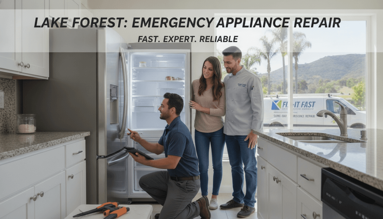 Emergency Appliance Repair: Fast Solutions for Lake Forest Homes