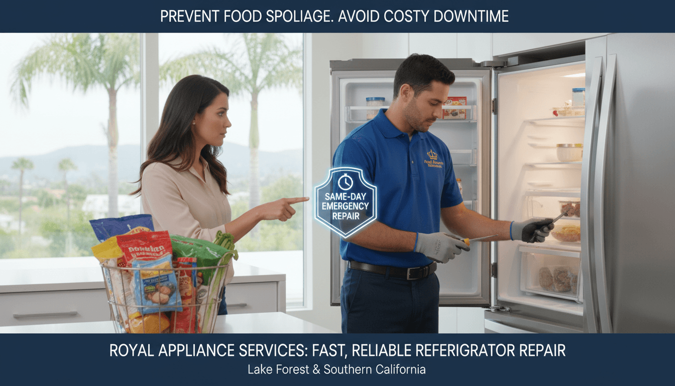 Emergency Refrigerator Repair in Lake Forest: Same-Day Solutions for California Homeowners