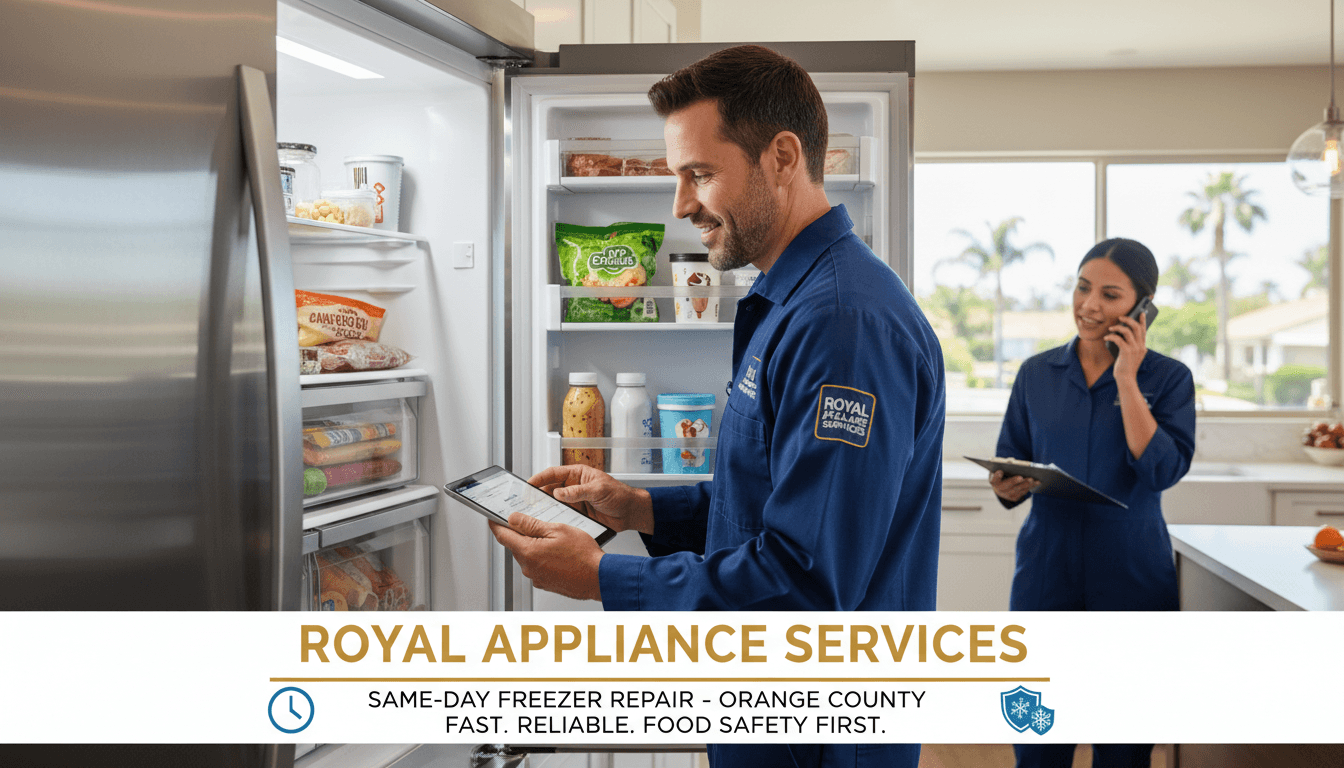 Freezer Repair Service in Orange County: Same-Day Solutions for California Homes