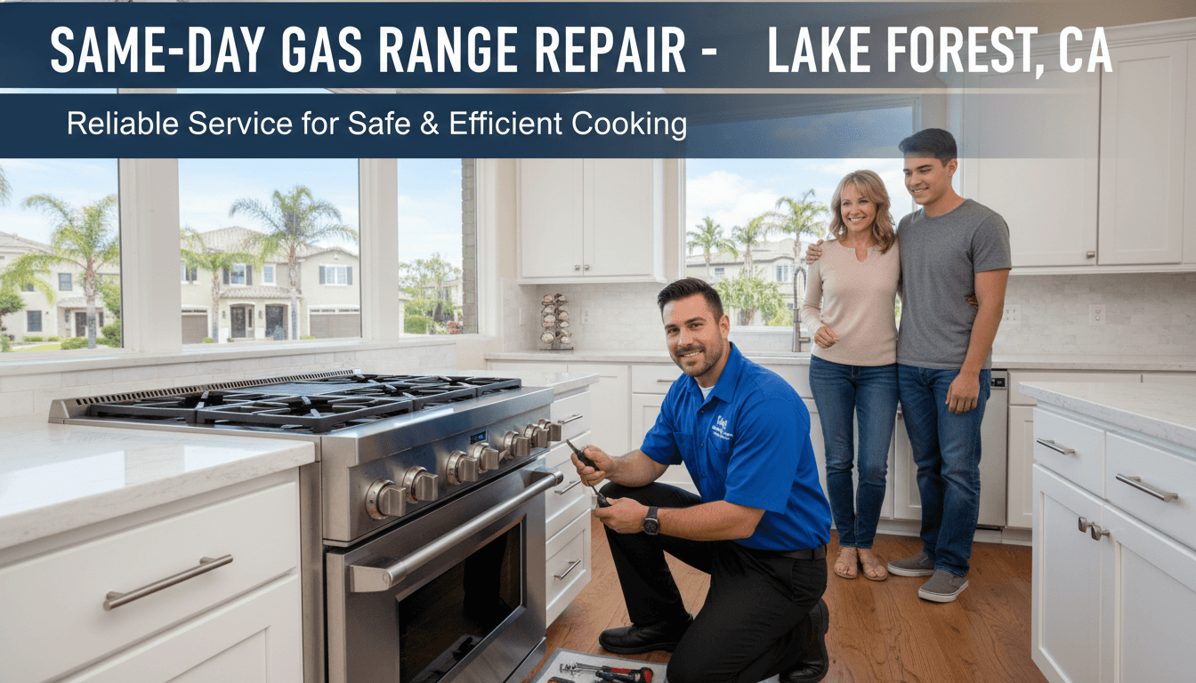 Gas Range Repair Near Me Lake Forest: Reliable Same-Day Service for California Homeowners