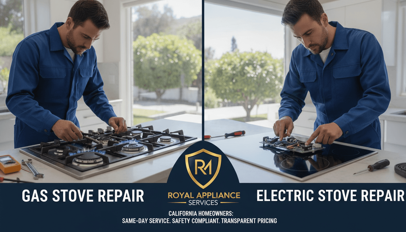 Gas vs Electric Stove Repair: Pricing and Safety Tips for California Homeowners