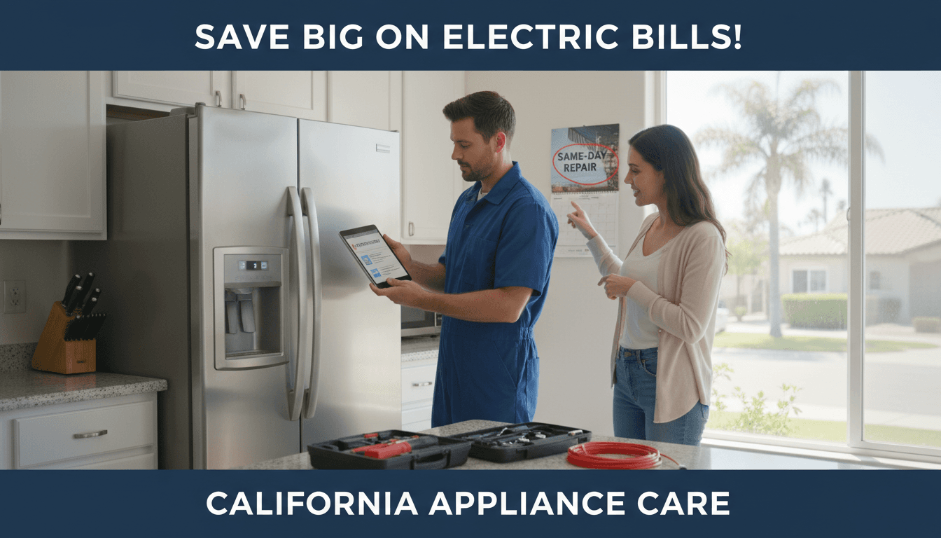 How Regular Appliance Maintenance Lowers Your Home Electric Bill in California