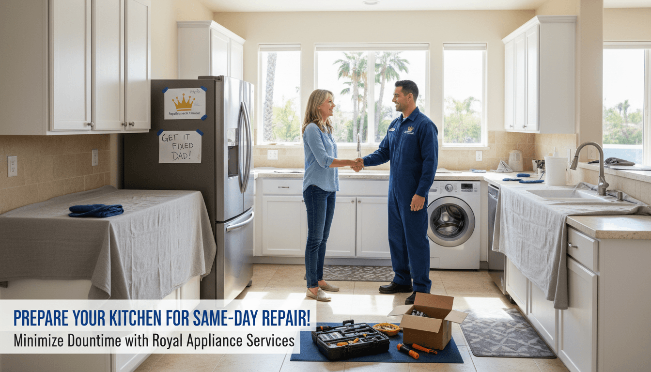 How to Prepare Your Kitchen for Same Day Appliance Repair in California