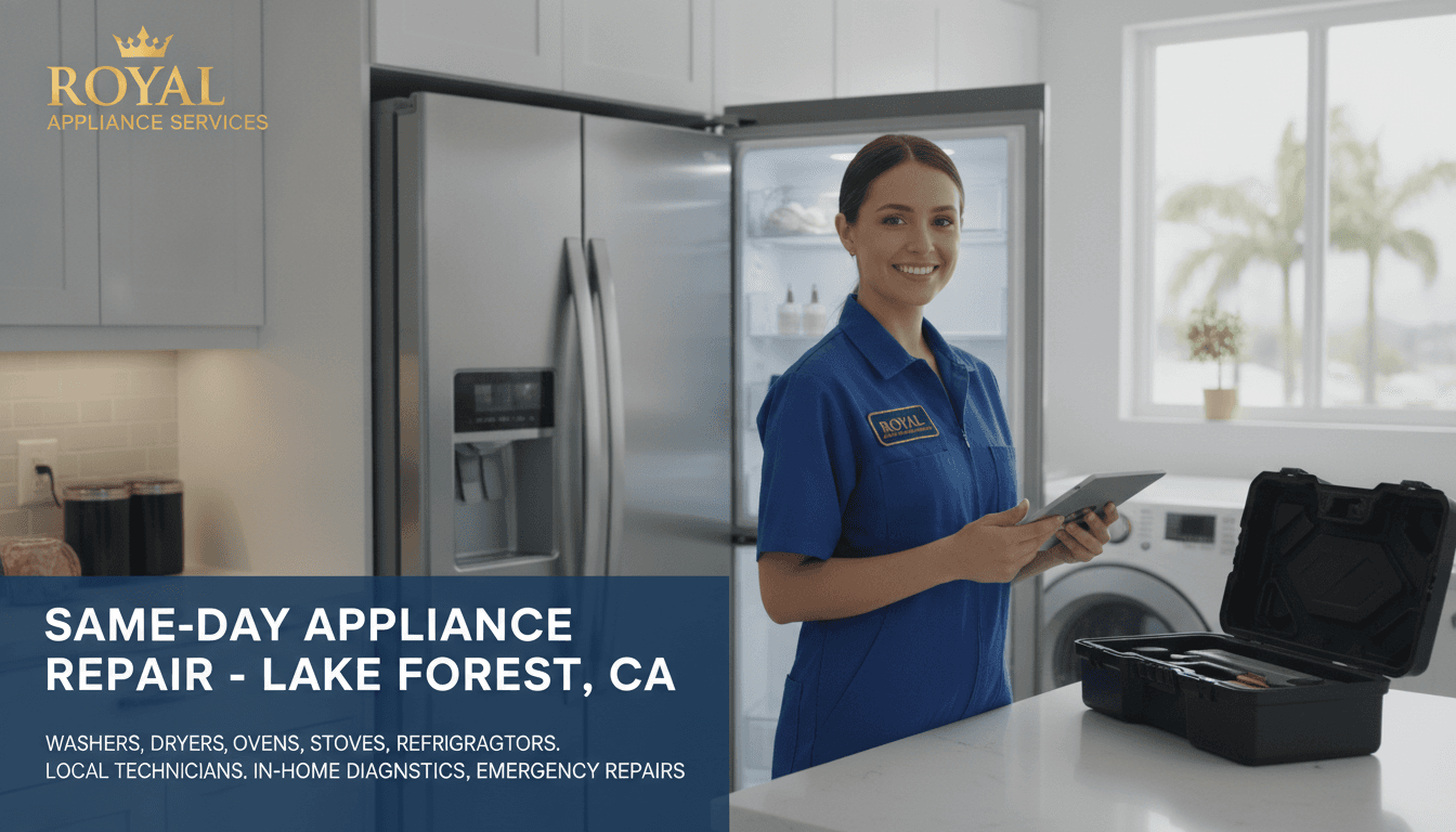 Local Appliance Repair Service for Lake Forest Homeowners: Reliable Same-Day Repairs in California