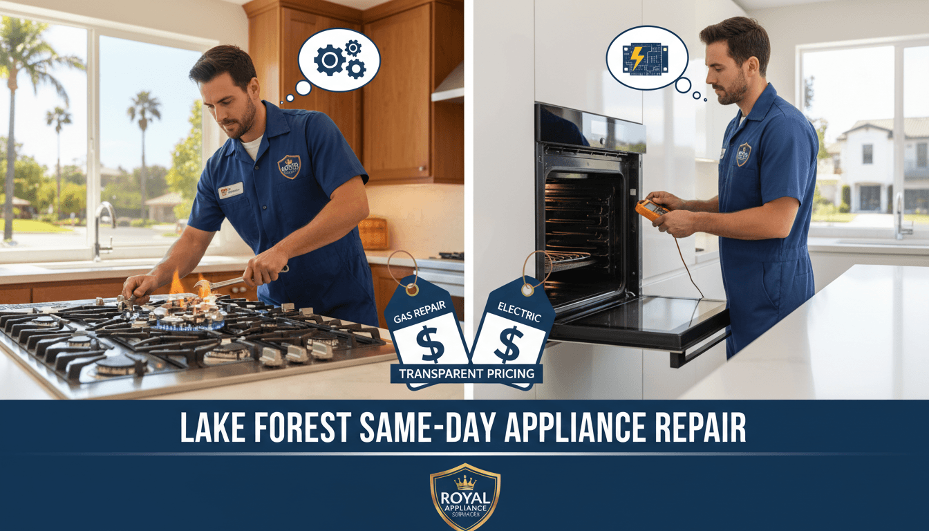Oven Repair Near Me in Lake Forest: Gas vs Electric