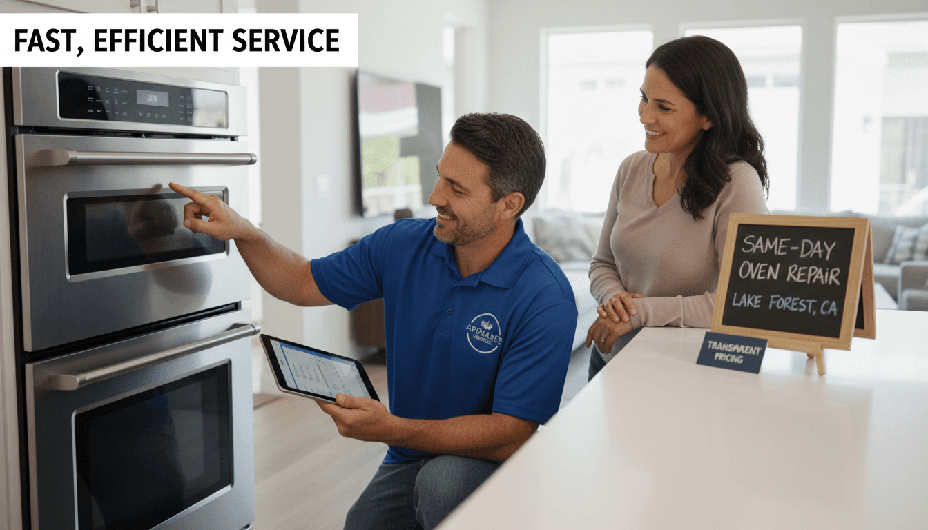 Oven Repair Near Me Lake Forest CA: Reliable Same-Day Service for Your Home Appliance Needs