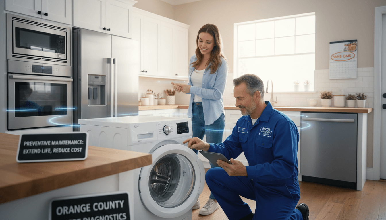 Preventive Appliance Maintenance Tips for Orange County Homeowners