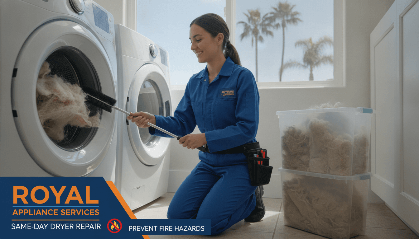 Preventive Dryer Repair Near Me to Eliminate Lint Hazards: Essential for California Homeowners