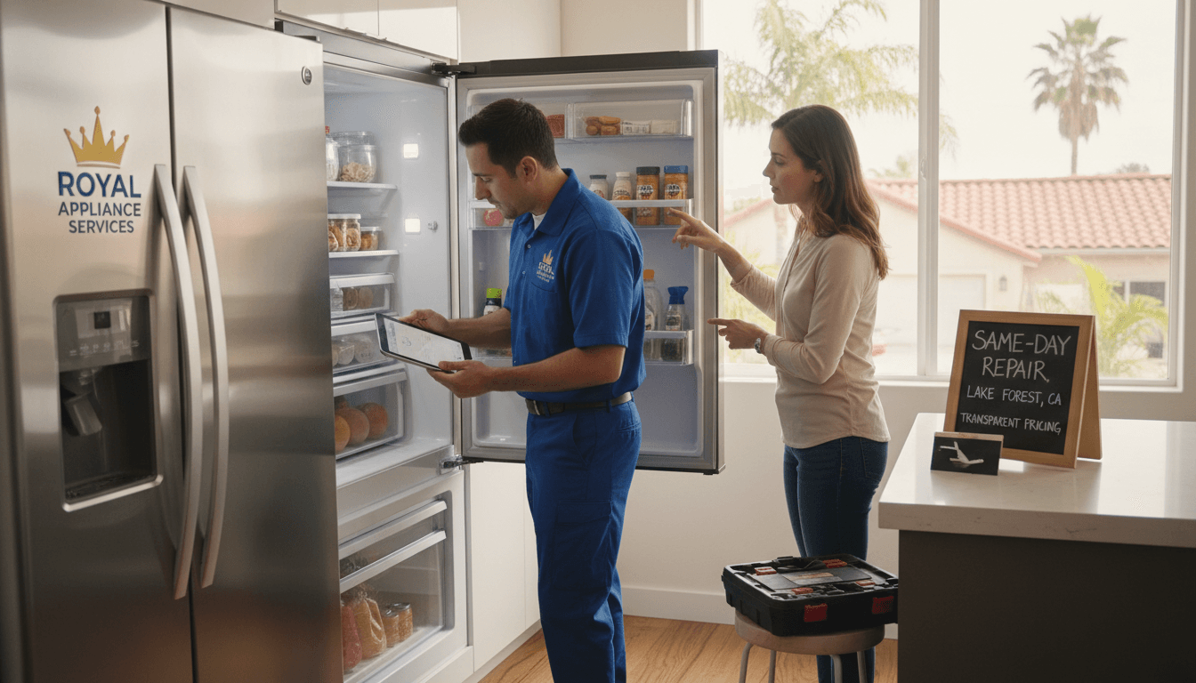 Same Day Refrigerator Repair Near Me in Lake Forest: Fast, Reliable Service for California Homes