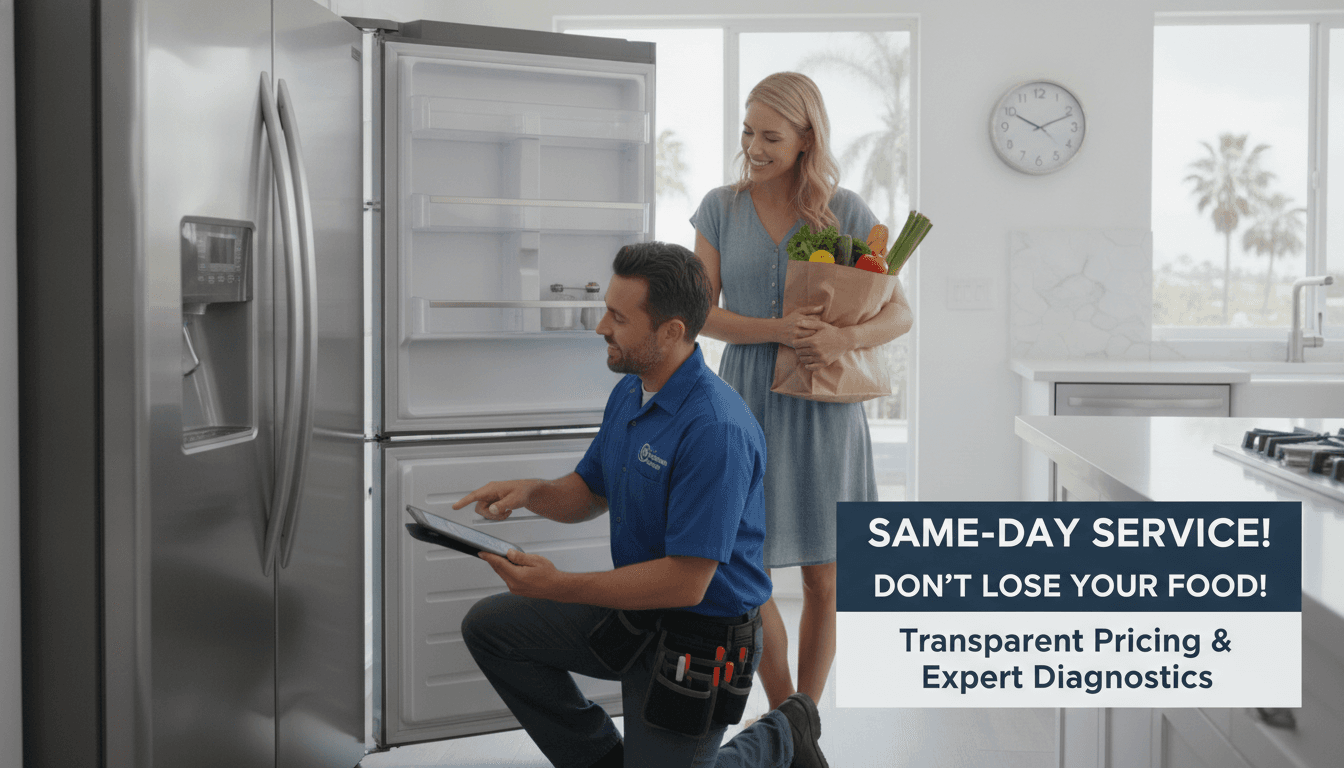 Same Day Refrigerator Repair Near Me in Orange County: What California Homeowners Need to Know