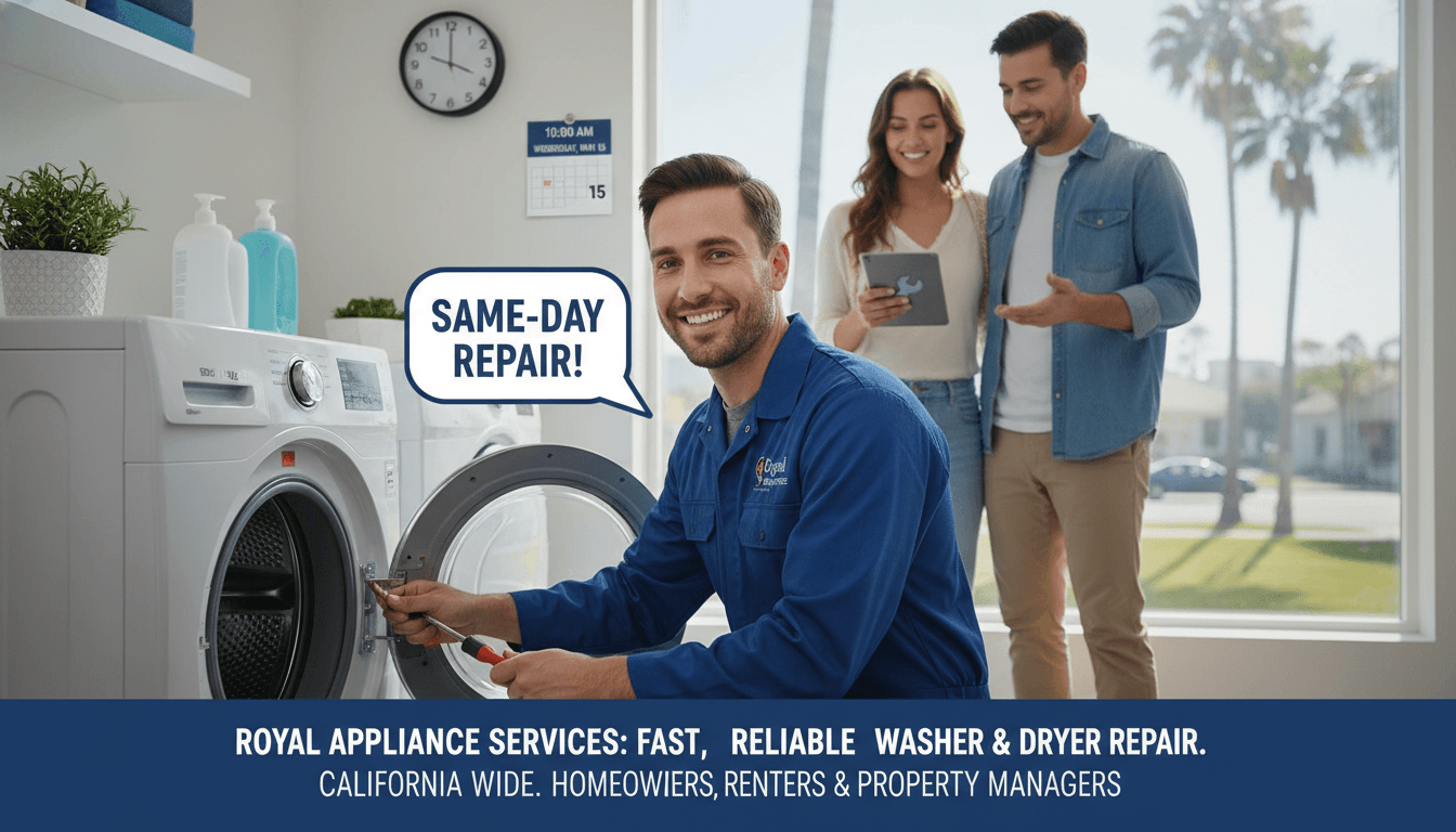 Same Day Washer and Dryer Repair: Essential Service for California Homes