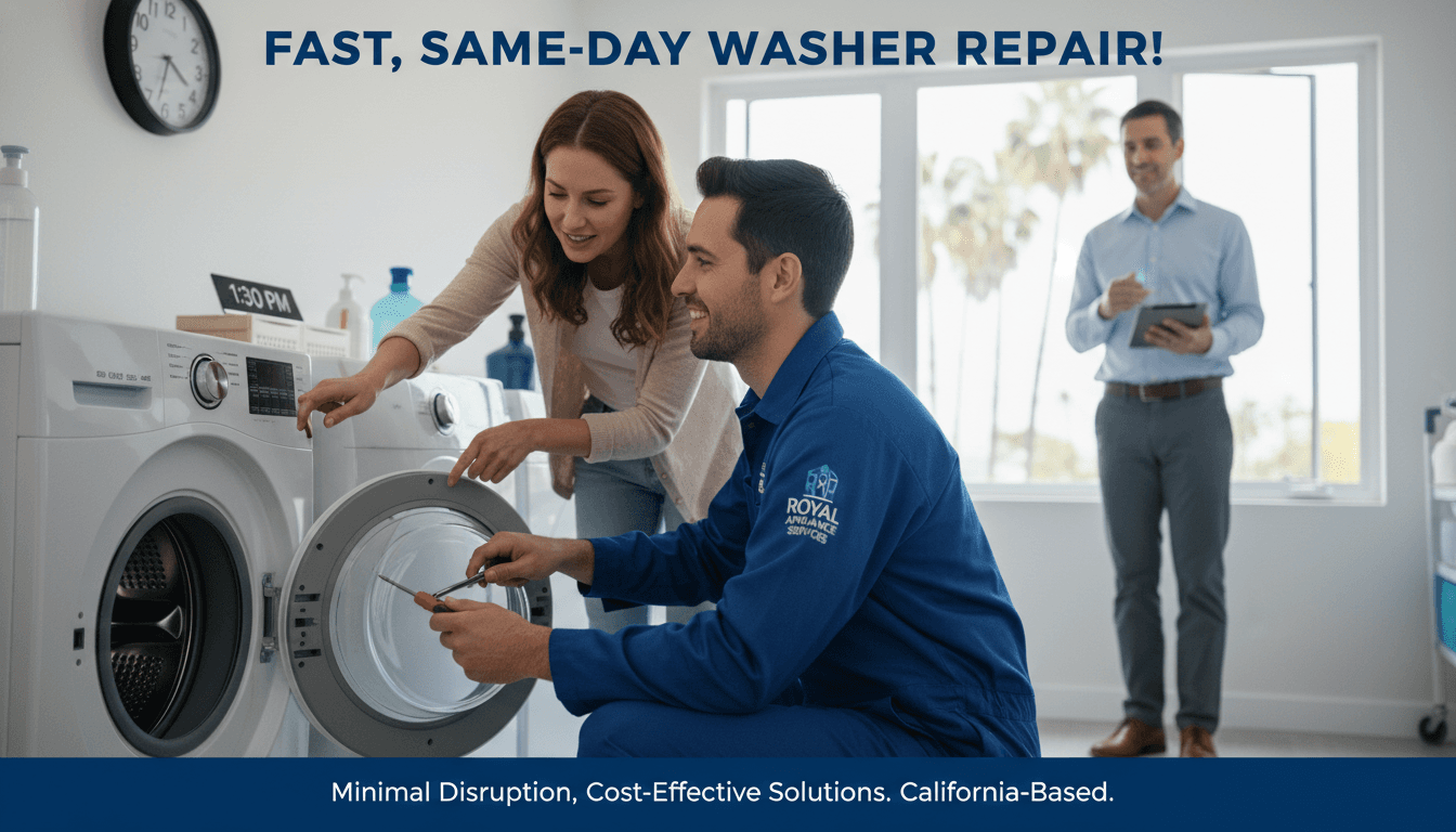Washer Repair Near Me: Same Day Service for California Homeowners