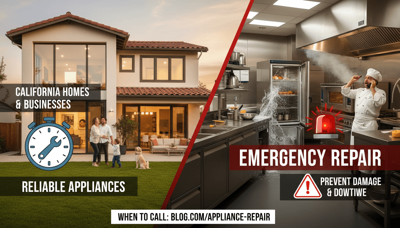 When to Call for Emergency Appliance Repair Services in California